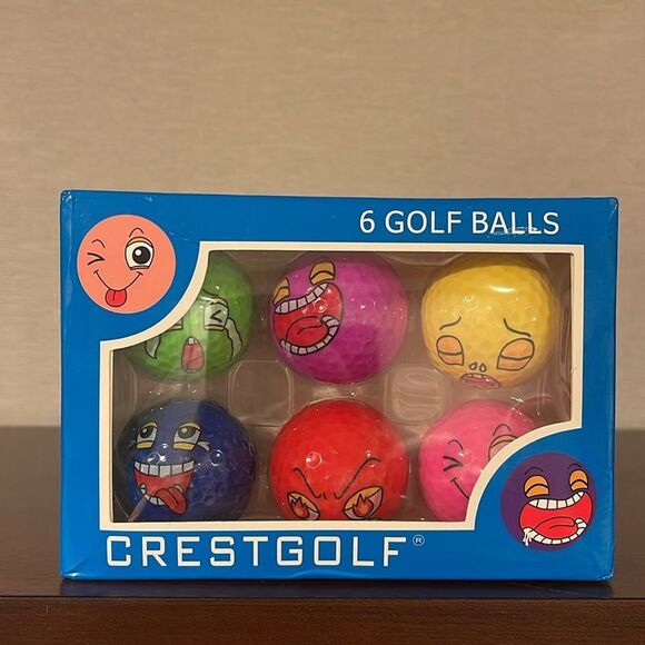 CRESTGOLF Novelty Funny Golf Balls Practice Golf Balls for Course Game, Practice - Picture 4 of 4